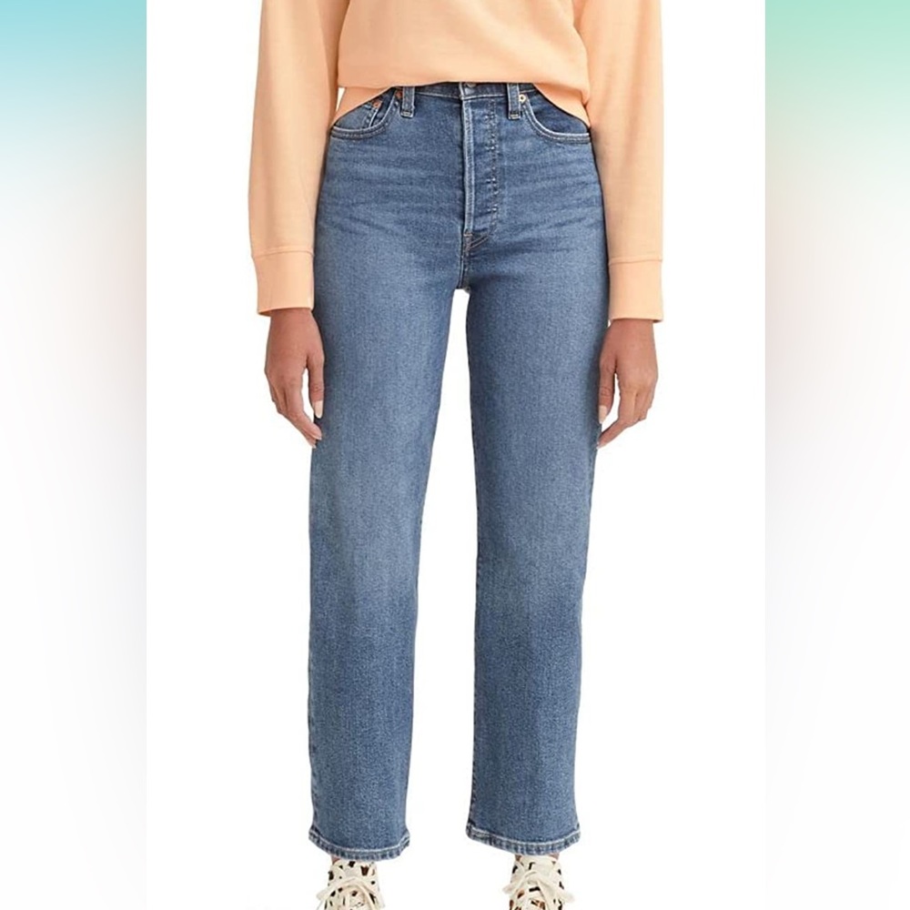 Levi's Women's Ribcage Straight Ankle Jeans - Summer Slide - Light Indigo